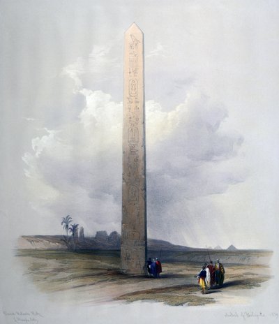 Obelisken ved Heliopolis av David Roberts