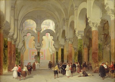 Koranens helligdom, moskeen i Cordoba, 1849 av David Roberts