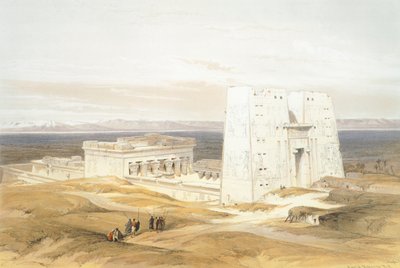 The Temple of Edfu, av David Roberts, gravering av David Roberts