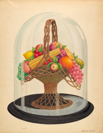 Ornament, Voksfrukt under Glass Globe av David S. De Vault