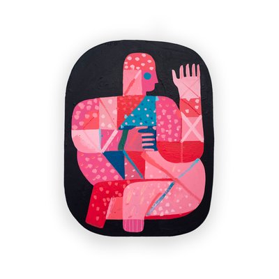 Nuclearus 2, 2023 (maling og collage) av David Shillinglaw