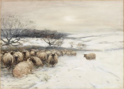 Vinter (akvarell på papir) av David T. Robertson