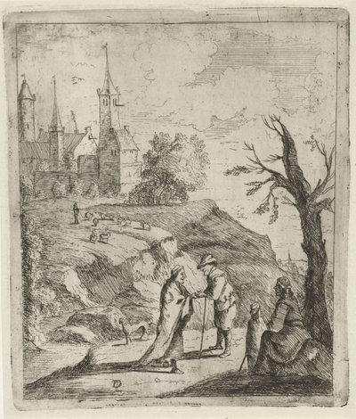 Landskap med spåkone av David Teniers (II)