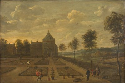 En hage foran en Country Seat av David Teniers II