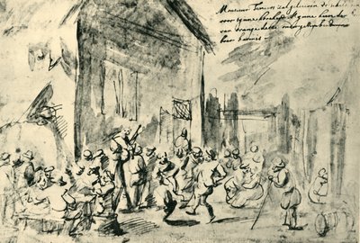 Countrydans, midten av slutten av 1600-tallet, 1943. av David Teniers the Younger