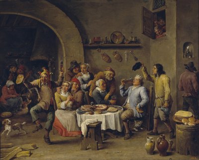 Bønnekongen Bønnekongens festmåltid av David Teniers the Younger