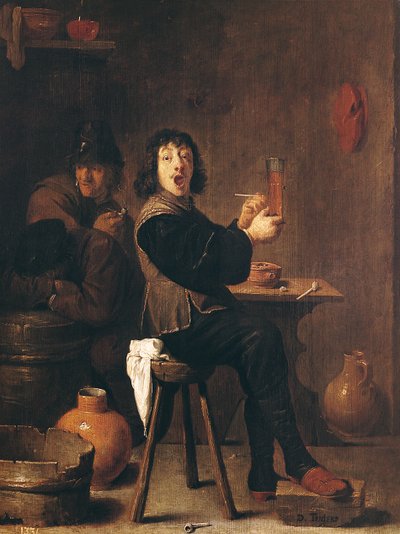Den glade soldat av David Teniers the Younger
