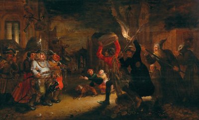 Kampen mellom karneval og fasten, tidlig på 1600-tallet .. av David Vinckboons