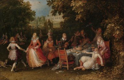 The Garden Party, ca. 1610 (olje på panel) av David Vinckeboons