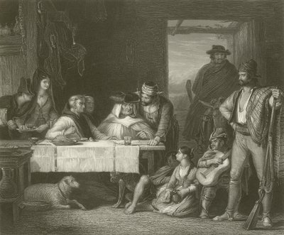 Et krigsråd fra gerilja av David Wilkie