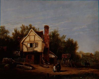 Landskap med hytter av David Wilkie
