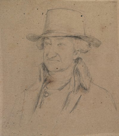Portrett av en herre med hatt av David Wilkie