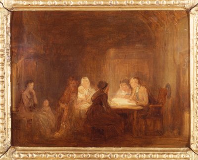 The Cotters Saturday Night - en skisse av David Wilkie