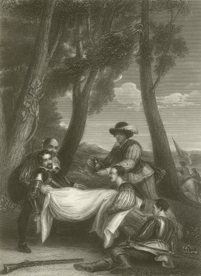 Sir Philip Sidneys død av David Wilkie