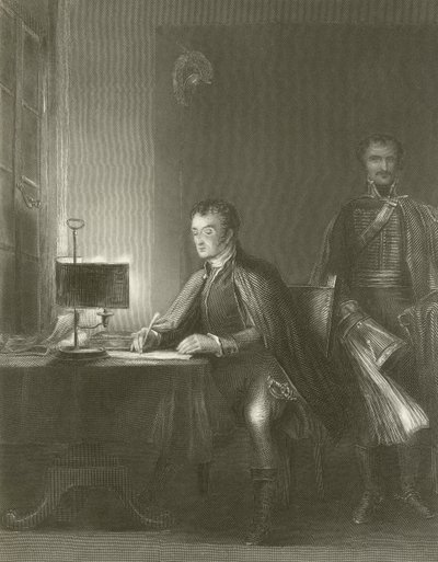 Hertugen av Wellington skriver sine forsendelser av David Wilkie