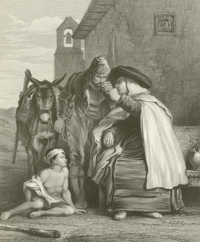 Geriljaen tar avskjed med sin skriftefar av David Wilkie