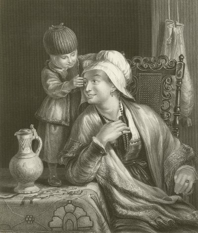Moren og barnet av David Wilkie