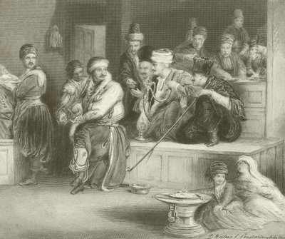 Tyrkisk kurer som forteller om nyheten om erobringen av Acre av David Wilkie