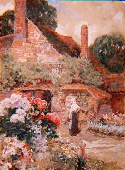 En Kentish Cottage, nær Edenbridge av David Woodlock