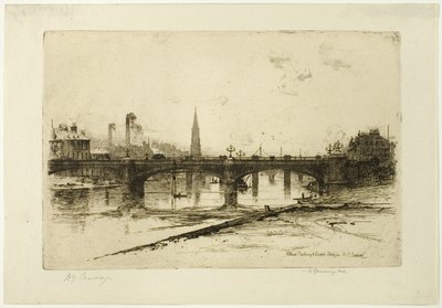 Albert, Railway og Victoria Bridges, plate seks fra Clyde Set av David Young Cameron