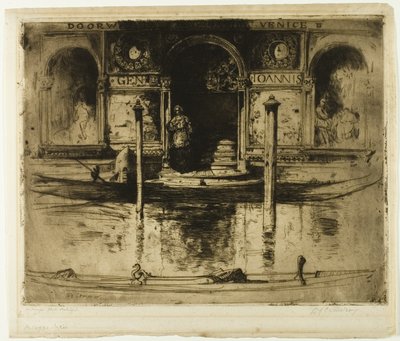 The Palace Doorway, plate 22 fra det norditalienske settet av David Young Cameron