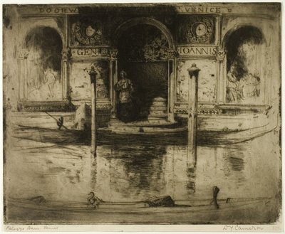 The Palace Doorway, plate 22 fra det norditalienske settet av David Young Cameron