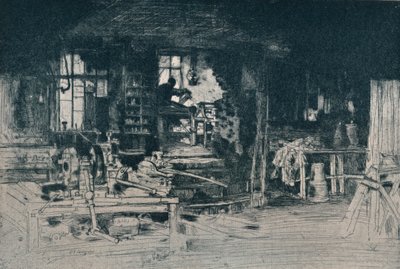 The Workshop, Stirling, 1905. av David Young Cameron