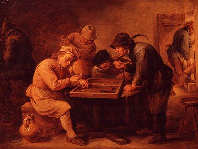 Et spill med Tric-Trac av David Teniers the Younger