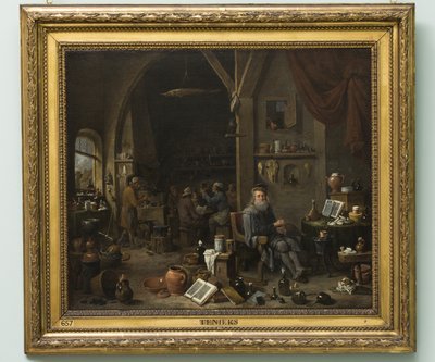 En alkymist, senere 1670-tallet (olje på lerret) av David Teniers the Younger