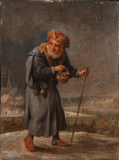 En allegori om de fire årstidene: Vinter av David Teniers the Younger