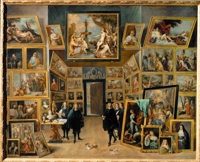Erkehertug Leopold Wilhelm i sitt bildegalleri i Brussel av David the Younger Teniers
