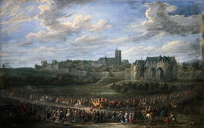 En prinsesses inngang til Brussel (olje på lerret) av David Teniers the Younger