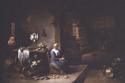 Interiør i en bondebolig av David Teniers the Younger