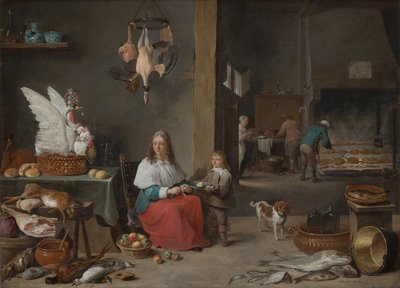 Kjøkkeninteriør, 1644 av David Teniers the Younger