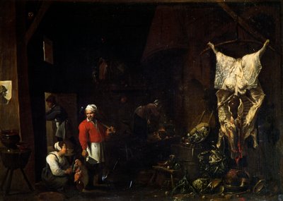 The Butcher (olje på lerret) av David Teniers the Younger