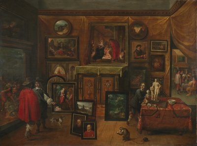 Interiøret i et bildegalleri, ca. 1640 av David Teniers the Younger