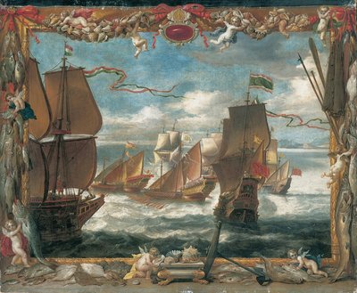Møtet med den tyrkiske flåten av David Teniers the Younger