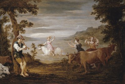 Voldtekten av Europa, 1654-56 av David Teniers the Younger