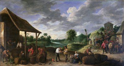Vinhøsten av David Teniers the Younger