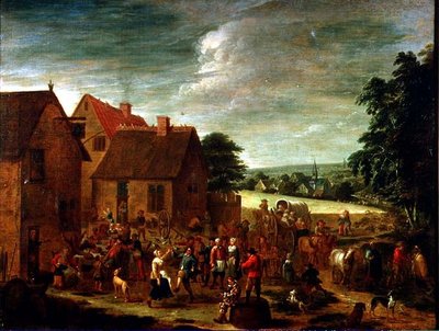 Landsbyfeiringer av David Teniers the Younger