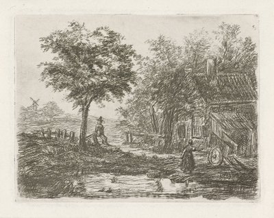 Gård på vannet av David van der Kellen