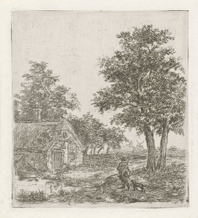 Jeger i et landskap av David van der Kellen