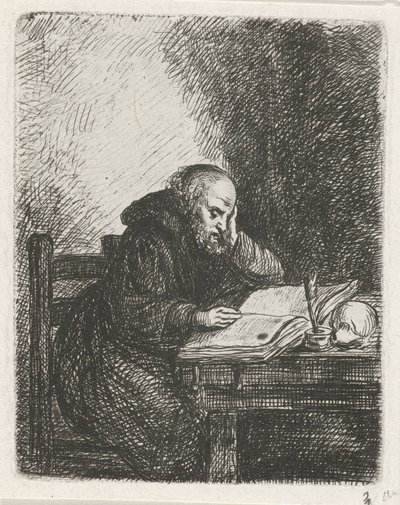 Lesende munk av David van der Kellen