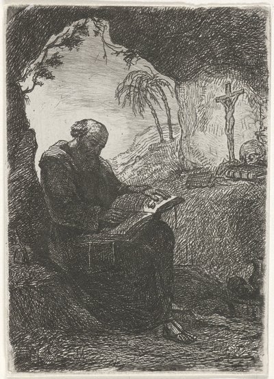 Munk i en hule av David van der Kellen