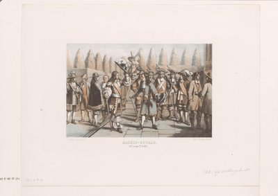 Møte mellom adelsmenn Kjole for menn (1600-tallet, 2. halvdel) (tittel på objekt) av David van der Kellen