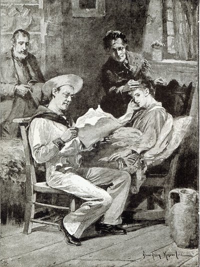 The Village Hero, fra 'Leisure Hour', 1891 av Davidson Knowles