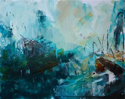 «Abstract Blue Depths» av Deb Chaney