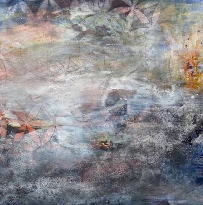 Drømmende, blomsterinspirert abstrakt kunst av Deb Chaney