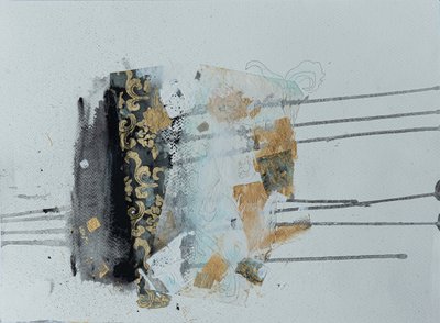 Elegant abstrakt i gull av Deb Chaney