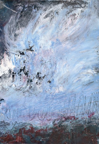 Stormfullt abstrakt landskap av Deb Chaney